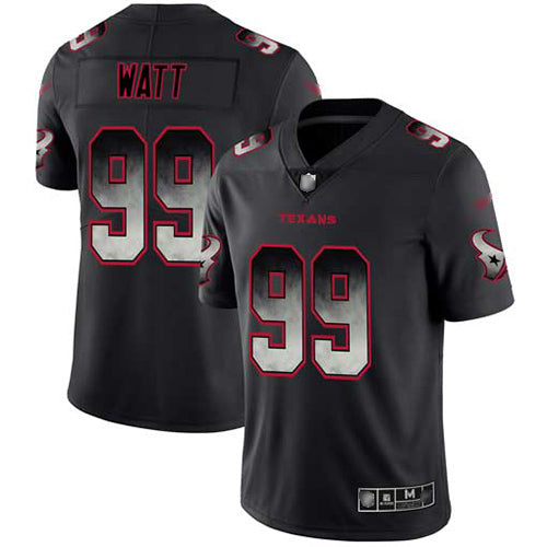 Nike Houston Texans #99 J.J. Watt Black Men's Stitched NFL Vapor Untouchable Limited Smoke Fashion Jersey Men's