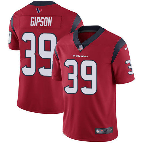 Nike Houston Texans #39 Tashaun Gipson Red Alternate Men's Stitched NFL Vapor Untouchable Limited Jersey Men's