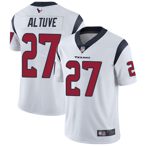 Nike Houston Texans #27 Jose Altuve White Men's Stitched NFL Vapor Untouchable Limited Jersey Men's