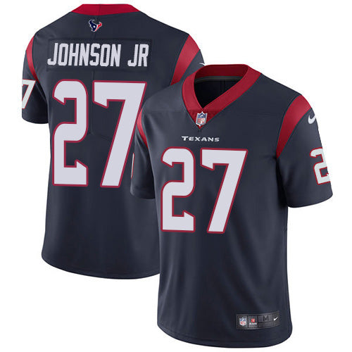 Nike Houston Texans #27 Duke Johnson Jr Navy Blue Team Color Men's Stitched NFL Vapor Untouchable Limited Jersey Men's