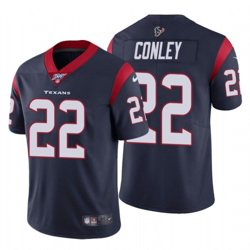 Nike Houston Texans #22 Gareon Conley Men's Navy Vapor Untouchable Limited NFL 100 Jersey Men's