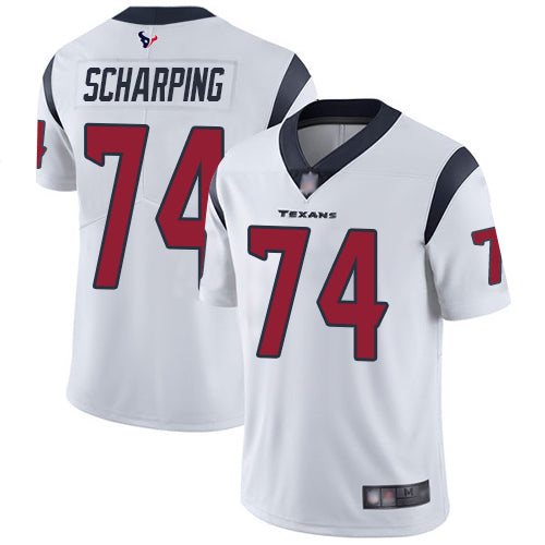 Nike Houston Texans #74 Max Scharping White Men's Stitched NFL Vapor Untouchable Limited Jersey Men's