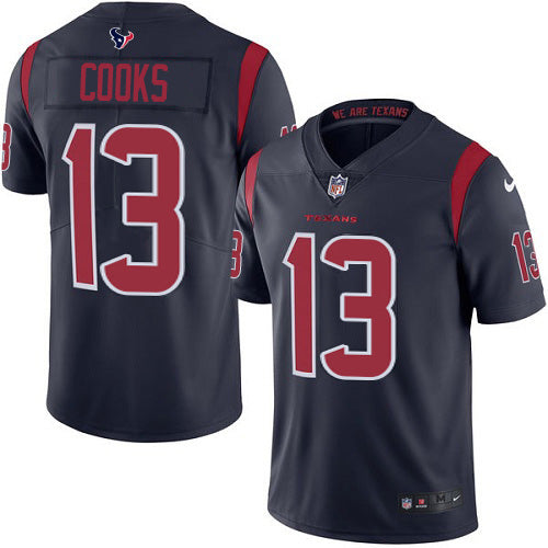 Nike Houston Texans #13 Brandin Cooks Navy Blue Men's Stitched NFL Limited Rush Jersey Men's