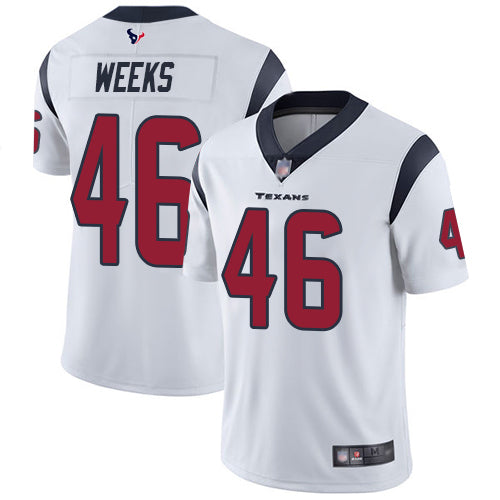 Nike Houston Texans #46 Jon Weeks White Men's Stitched NFL Vapor Untouchable Limited Jersey Men's