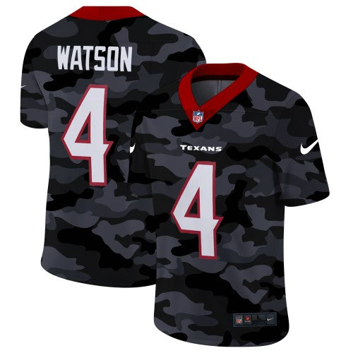 Houston Houston Texans #4 Deshaun Watson Men's Nike 2020 Black CAMO Vapor Untouchable Limited Stitched NFL Jersey Men's