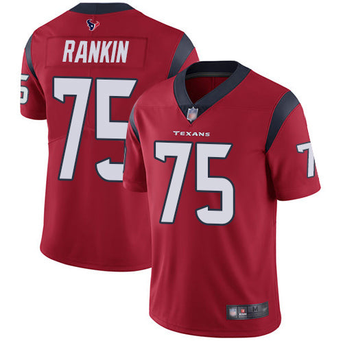 Nike Houston Texans #75 Martinas Rankin Red Alternate Men's Stitched NFL Vapor Untouchable Limited Jersey Men's