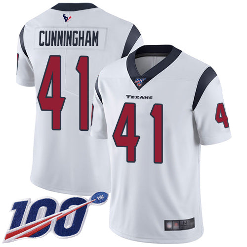 Nike Houston Texans #41 Zach Cunningham White Men's Stitched NFL 100th Season Vapor Limited Jersey Men's